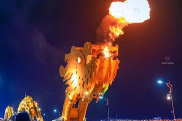Dragon Bridge Breathing Fire & Water – Marble Mountains & Lady Buddha Statue with dinner